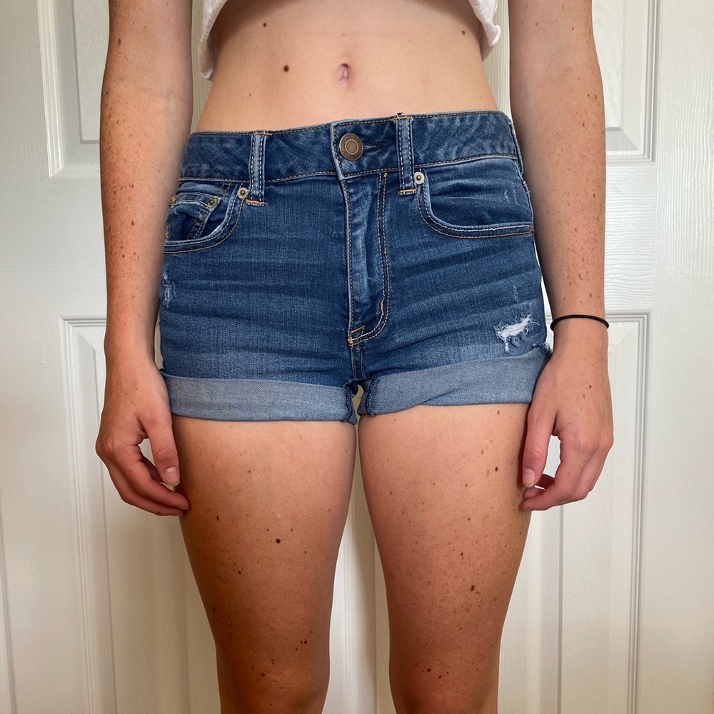 Dark Wash Jean Shorts